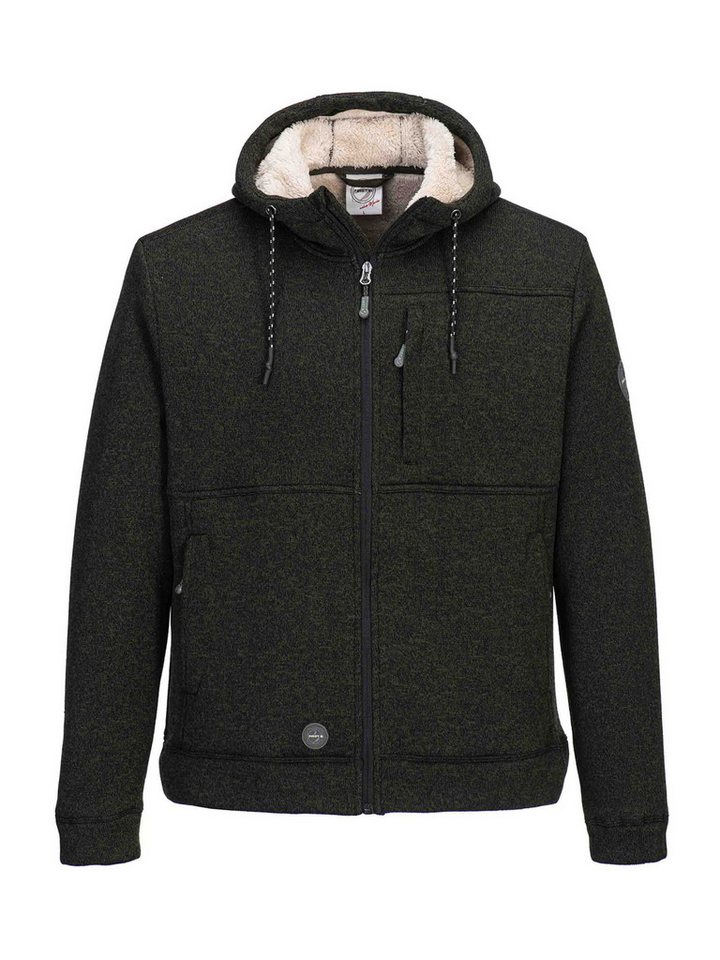FirstB Strickfleecejacke Herren Strickfleecejacke (1-St) von FirstB