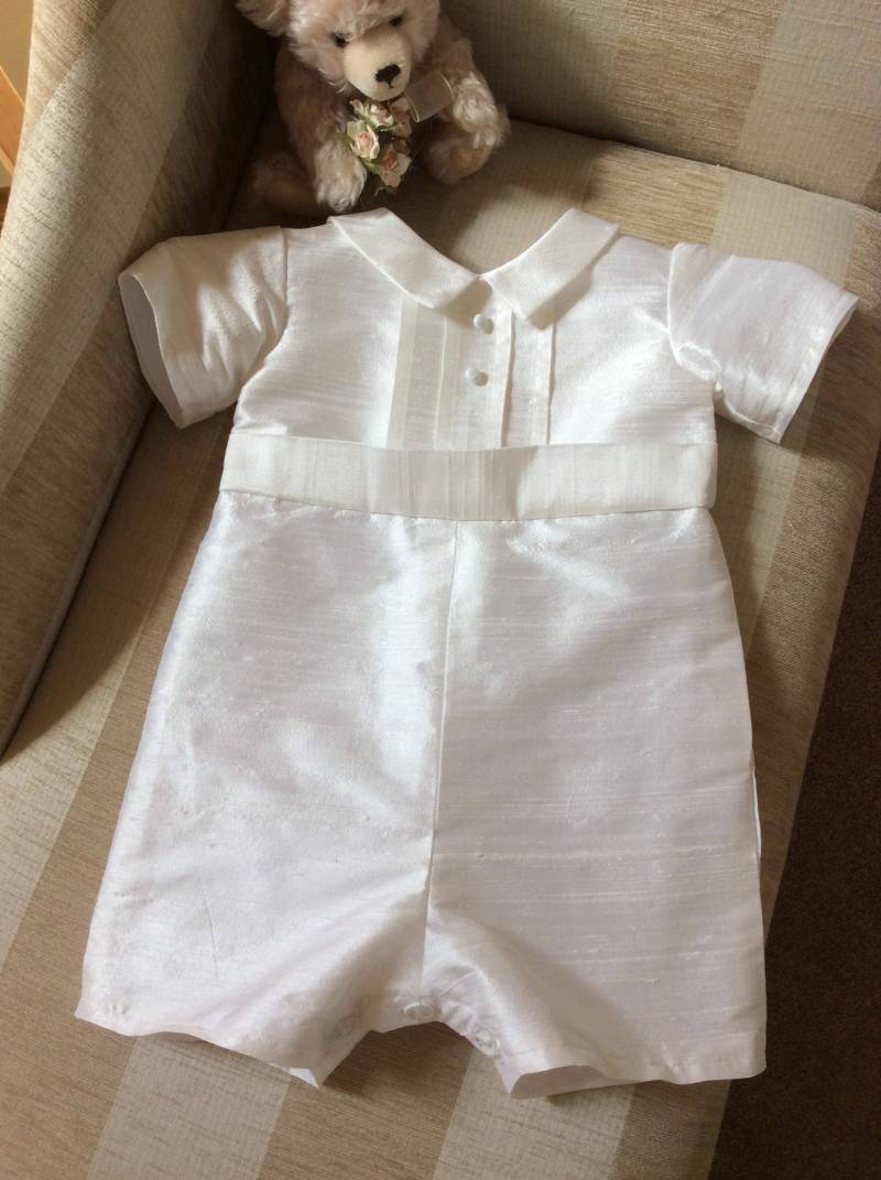 Jungen Taufkleid, Babykleidung, Handmade in Uk, Bapteme von FirstBlessings