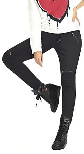 Firstclass Trendstore Schlupfhose im Biker-Stil Gr. S-XXL, Hose Damen Bikerhose Leggings Damenhose (Izzy XXL) von Firstclass Trendstore