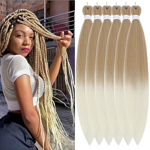 Braiding Hair Pre-Stretched Braiding Hair-6 Packs Ombre PreStretched Braiding Hair For Crochet Twist Braids Hair For Black Women Braiding Hair Pre-Stretched Braiding Hair-6 Packs Ombre PreStretched Braiding Hair For Crochet Twist Braids Hair For Black Women von Firstcyh Hair