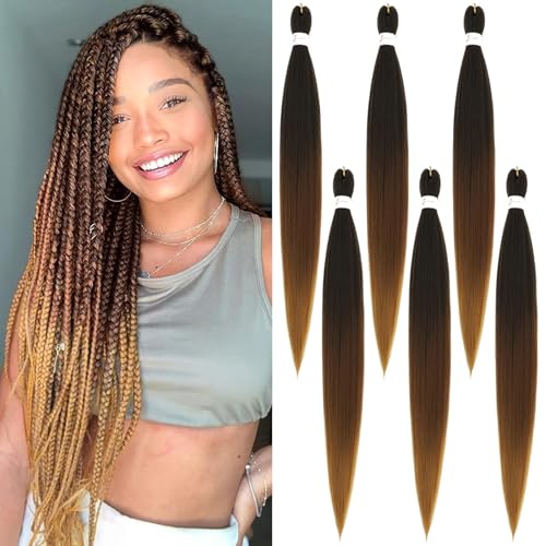 Braiding Hair Pre-Stretched Braiding Hair-Ombre PreStretched Braiding Hair For Crochet Twist Braids Hair For Black Women Braiding Hair Pre-Stretched Braiding Hair-Ombre PreStretched Braiding Hair For Crochet Twist Braids Hair For Black Women von Firstcyh Hair