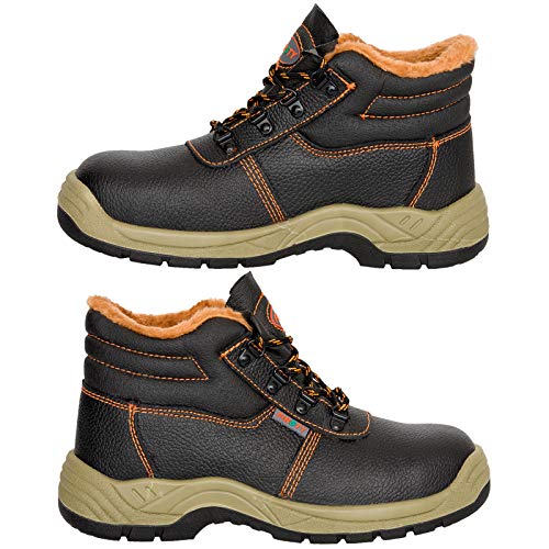 Winterschuhe Winterstiefel ohne Stahlkappe Arbeitsschuhe Gefüttert (FIRWIN O1) (45) von Firsty