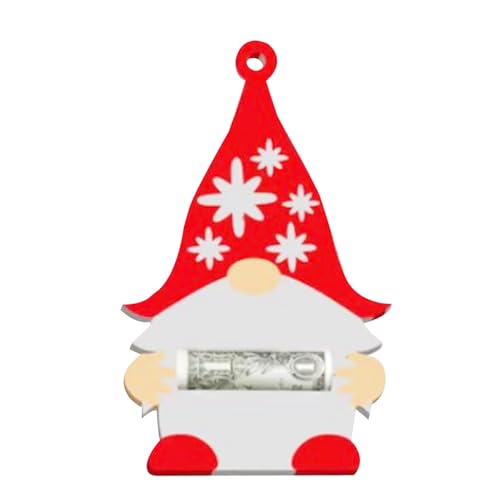 Weihnachtsornament-Geldhalter | Langlebige Weihnachts-Geldhalter aus Holz für Bargeld,Auf der Rückseite können „Segenswünsche“ geschrieben werden, robuster Geldhalter für Partygeschenke Firulab von Firulab