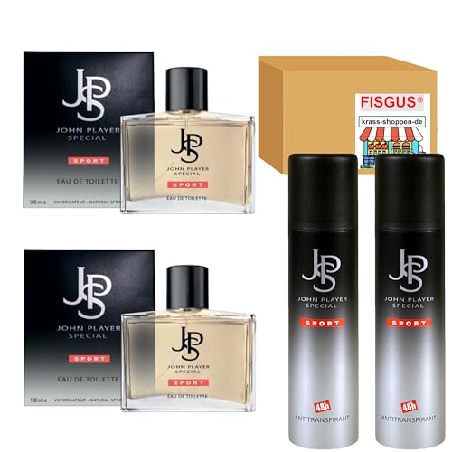 John Player Special - SPORT Kollektion - 2 x Eau de Toilette 100ml & 2 x Deospray 48h Antitranspirant 150ml - Ein Angebot von FISGUS® by krass-shoppen-de von FisGus