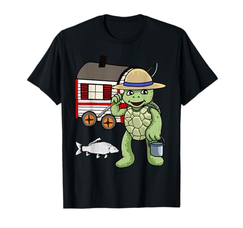 Schildkröte Angeln Freizeit Urlaub Kinder Fische Kind T-Shirt Schildkröte Angeln Freizeit Urlaub Kinder Fische Kind T-Shirt von Fisch Angelrute Angler Fischer fischen