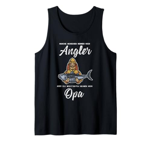 Herren Angler Opa Rentner Großvater Angeln Fischen Herren Outfit Tank Top Herren Angler Opa Rentner Großvater Angeln Fischen Herren Outfit Tank Top von Fisch Angler Opa Design Spruch Outfit Geschenkidee