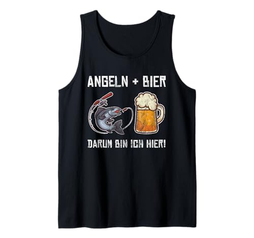 Angeln und Bier. Darum Bin ich Hier! Angeln Herren Design Tank Top Angeln und Bier. Darum Bin ich Hier! Angeln Herren Design Tank Top von Fisch Angler Spruch Grafik Angelrute Köder Fische