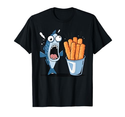 Fisch Fischstäbchen Lustig Feinschmecker Surprised Fish Looking At Fish Fingers T-Shirt Schwarz S Klassisch Cartoon Fisch Kinder Unisex Erwachsene Unisex Kinder T-Shirt Fisch Fischstäbchen Lustig Feinschmecker Surprised Fish Looking At Fish Fingers T-Shirt Schwarz S Klassisch Cartoon Fisch Kinder Unisex Erwachsene Unisex Kinder T-Shirt von Fisch Fischstäbchen Lustig Feinschmecker