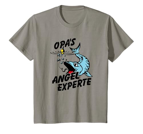 Kinder Opa's Angelexperte | Für kleine Angler lustige Fischer T-Shirt Kinder Opa's Angelexperte | Für kleine Angler lustige Fischer T-Shirt von Fischen mit Opa, lustige Angeloutfit für Kids