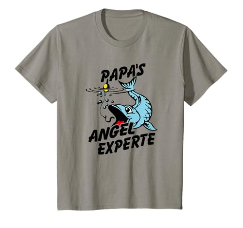 Kinder Papa's Angelexperte | Angeln mit Papa | Lustiges Angler T-Shirt Kinder Papa's Angelexperte | Angeln mit Papa | Lustiges Angler T-Shirt von Fischen mit Papa, lustige Angelhemden für Kids