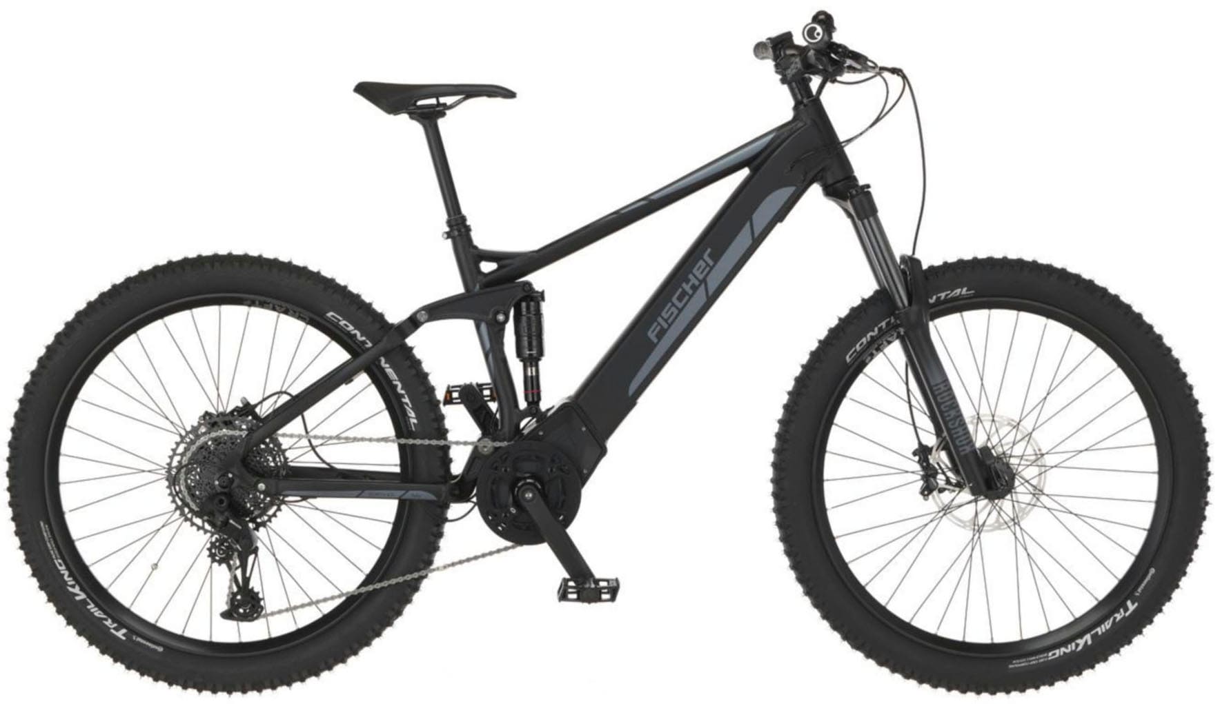 FISCHER Fahrrad "MONTIS 6.0i Fully 504 44" 12 Gang SRAM SX 11-50 Kettenschaltung Schaltwerk Kettenschaltung Mittelmotor Pedelec, Elektrofahrrad für Damen u. Herren, MTB von Fischer Fahrrad