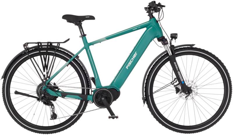 FISCHER Fahrrad "TERRA 4.0i 630 55" 10 Gang Shimano CUES Schaltwerk Mittelmotor mit Akku-Ladegerät;mit Werkzeug, Pedelec, Elektrofahrrad für Damen und Herren von Fischer Fahrrad