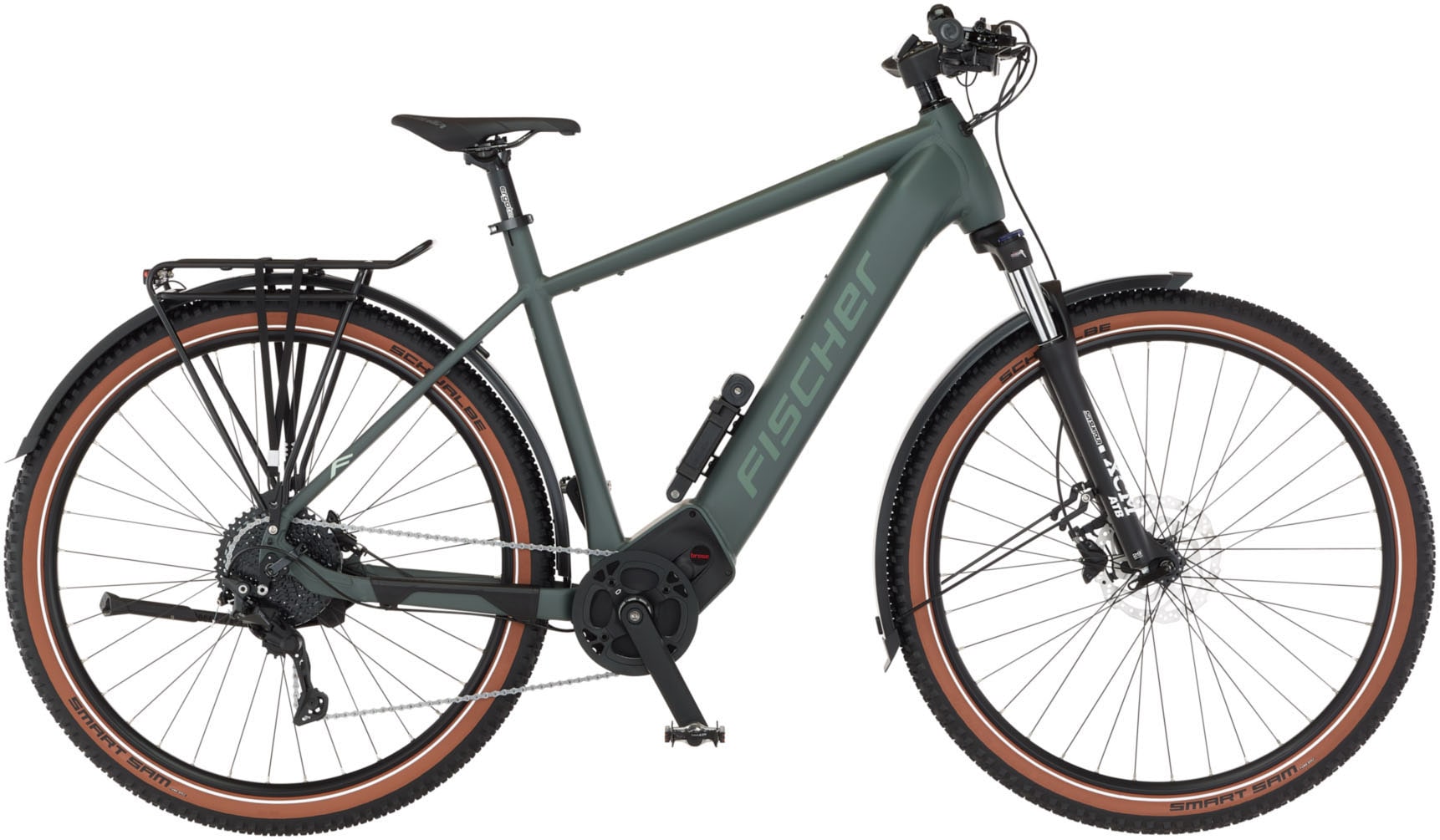FISCHER Fahrrad "TERRA T100 55 711" 10 Gang Shimano Schaltwerk Deore Schaltwerk Mittelmotor Pedelec, Elektrofahrrad für Damen und Herren von Fischer Fahrrad