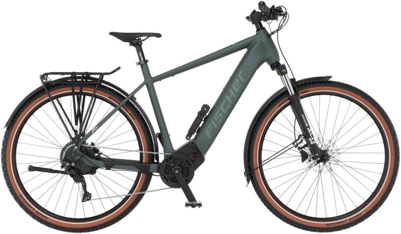 FISCHER Fahrrad "TERRA T100 55 711" 10 Gang Shimano Schaltwerk Deore Schaltwerk Mittelmotor Pedelec, Elektrofahrrad für Damen und Herren von Fischer Fahrrad