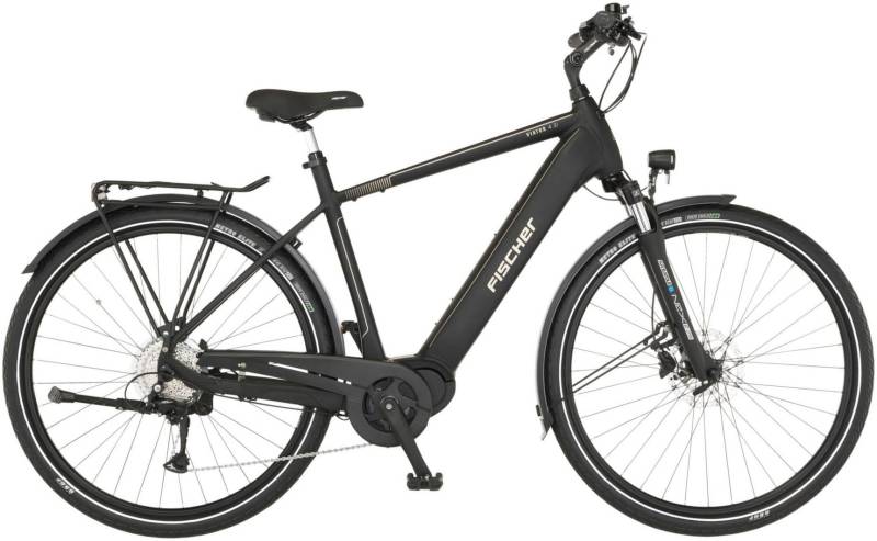 FISCHER Fahrrad "VIATOR 4.2i Herren" 9 Gang Shimano Acera Schaltwerk Kettenschaltung Mittelmotor 250 W mit Faltschloss, Pedelec, Elektrofahrrad für Damen u. Herren von Fischer Fahrrad