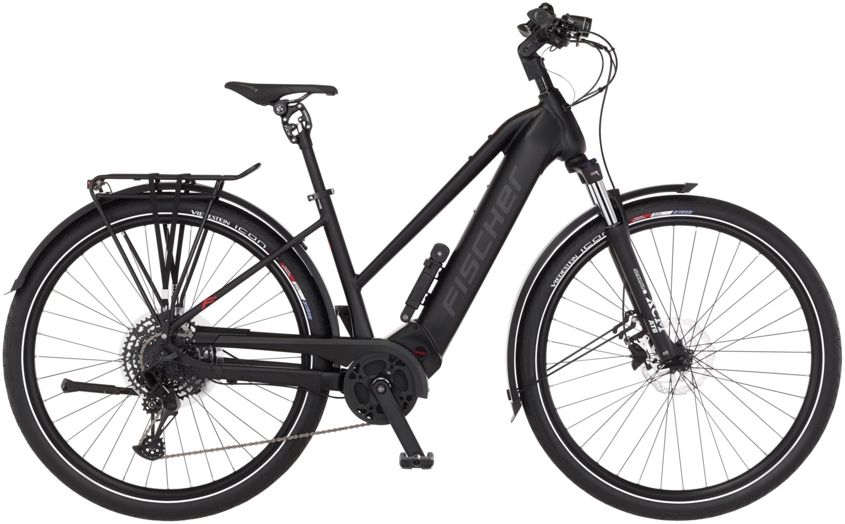 FISCHER Fahrrad "VIATOR N100 50 711" 12 Gang SRAM Schaltwerk SX EAGLE Schaltwerk Mittelmotor Pedelec, Elektrofahrrad für Damen und Herren von Fischer Fahrrad