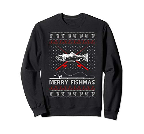 Merry Fishmas Lustig Xmas Geschenk für Papa Angeln Liebhaber Sweatshirt Merry Fishmas Lustig Xmas Geschenk für Papa Angeln Liebhaber Sweatshirt von Fischer Hässlicher Weihnachtspullover & Co.