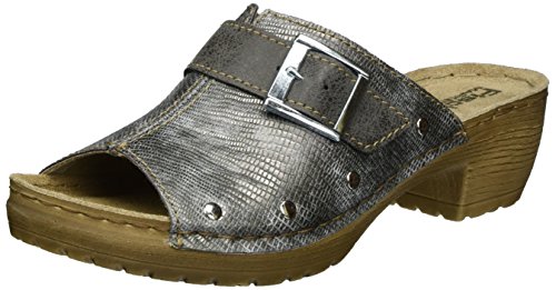 Fischer Damen Clogs, Silber (Metall), 40 EU von Fischer Markenschuh