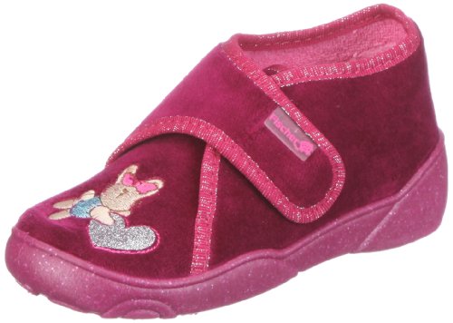 Fischer Mädchen Maxi Hase Hausschuhe, Rot/Viola von Fischer Markenschuh