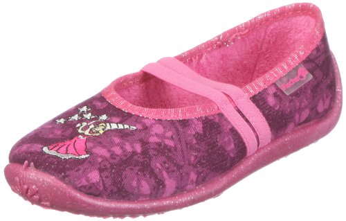 Fischer Mädchen Nelly Fee + Frog Hausschuhe, Rot/Barbie von Fischer Markenschuh