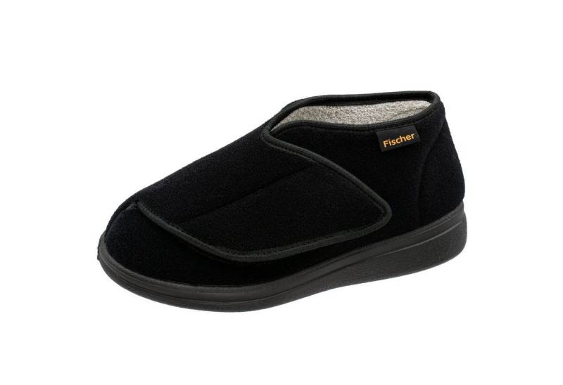 Fischer-Markenschuh Bad Wiessee Hausschuh aus Klettverlour, mit Frotteefutter, Einlegesohle herausnehmbar von Fischer-Markenschuh