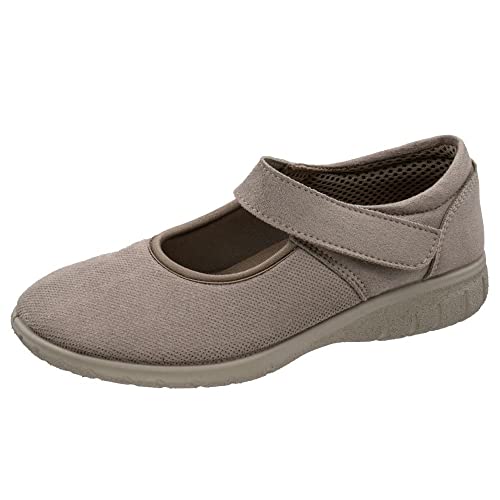 Fischer Markenschuh Damen, Frauen Hausschuhe,Wechselfußbett,hofschuh,pantine,treter,finken,schlapen,Home-Slipper,patschen,Beige,40 EU / 7 UK von Fischer Markenschuh