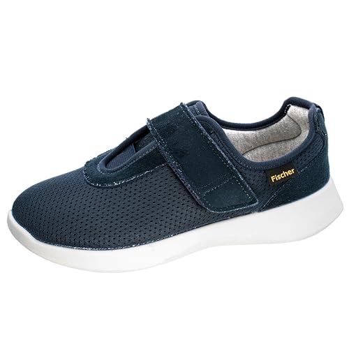 Fischer Markenschuh Damen-Comfort-Sneaker mit Klettverschluss in blau von Fischer Markenschuh