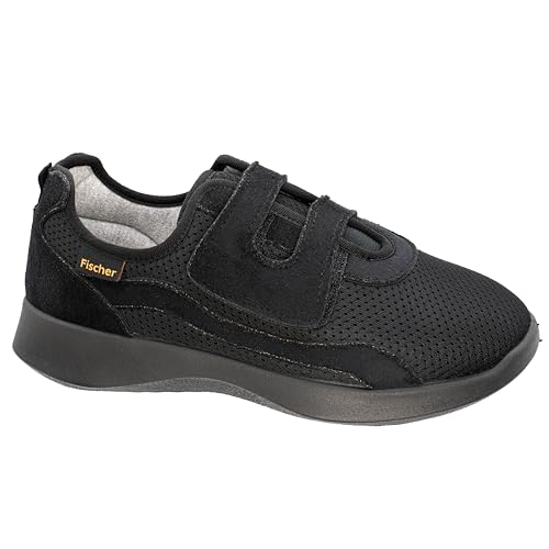 Fischer Markenschuh Damen-Comfort-Sneaker mit Klettverschluss in schwarz von Fischer Markenschuh