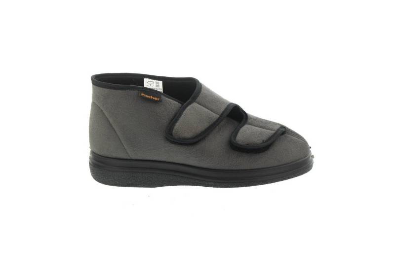 Fischer-Markenschuh Fischer Damen-Klett-Hausstiefel, Velouran, Frotteefutter, Wechselfußbe Hausschuh von Fischer-Markenschuh