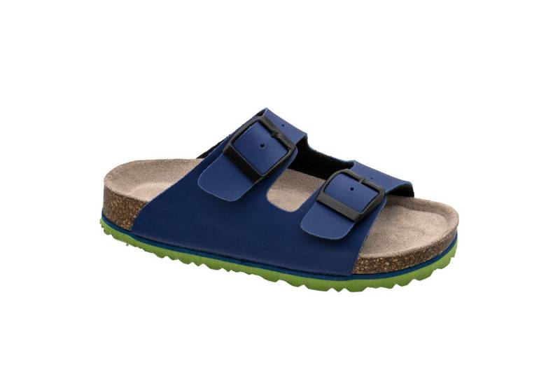 Fischer-Markenschuh Hawaii Pantolette aus Vegano (Lederimitat), mit Fleecefutter, mit gepolsterem Lederfußbett von Fischer-Markenschuh