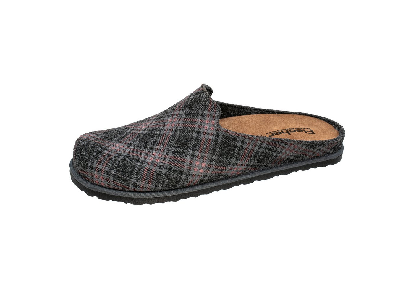 Fischer-Markenschuh Helge Pantoffel aus recyceltem PET Filz, Einlegesohle herausnehmbar von Fischer-Markenschuh