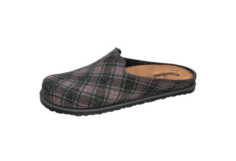 Fischer-Markenschuh Helge Pantoffel aus recyceltem PET Filz, Einlegesohle herausnehmbar von Fischer-Markenschuh