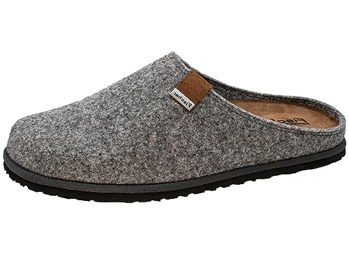 Fischer Markenschuh Herren Pantoffeln, Männer Hausschuhe,schluepfschuhe,Slides,Slip-ons,Backless Slipper,Gartenschuhe,treter,Grau,41 EU / 7.5 UK von Fischer Markenschuh