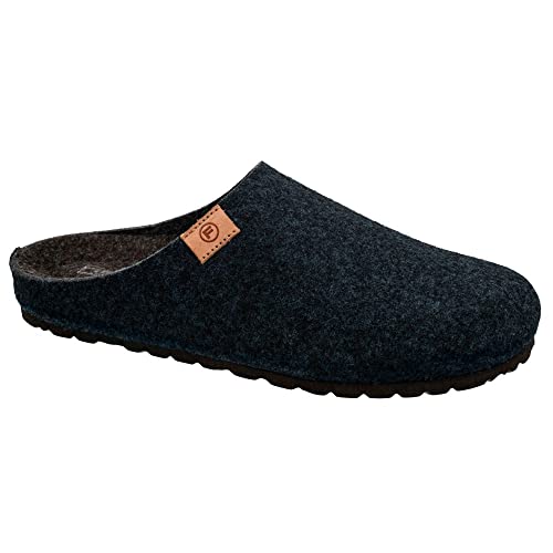 Fischer Markenschuh Herren Pantoletten, Männer Hausschuhe,Home-Slipper,House-Slipper,patschen,schlapfen,drinnen,Indoor,Marine,42 EU / 8.5 UK von Fischer Markenschuh