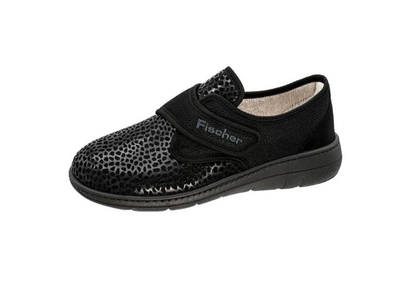 Fischer-Markenschuh Ilse Klettschuh aus Stretchmaterial, mit Textilfutter, Einlegesohle herausnehmbar von Fischer-Markenschuh