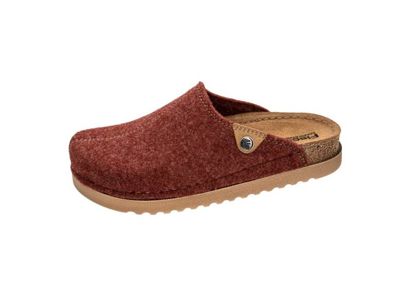 Fischer-Markenschuh Jutta Pantoffel aus recyceltem PET Filz, gepolstertes Lederfußbett, Weite G von Fischer-Markenschuh