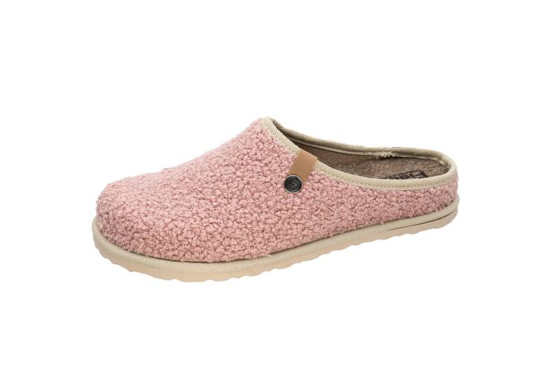 Fischer-Markenschuh Katrin Pantoffel aus trendigem Plüsch, mit herausnehmbarer Einlegesohle aus Filz von Fischer-Markenschuh