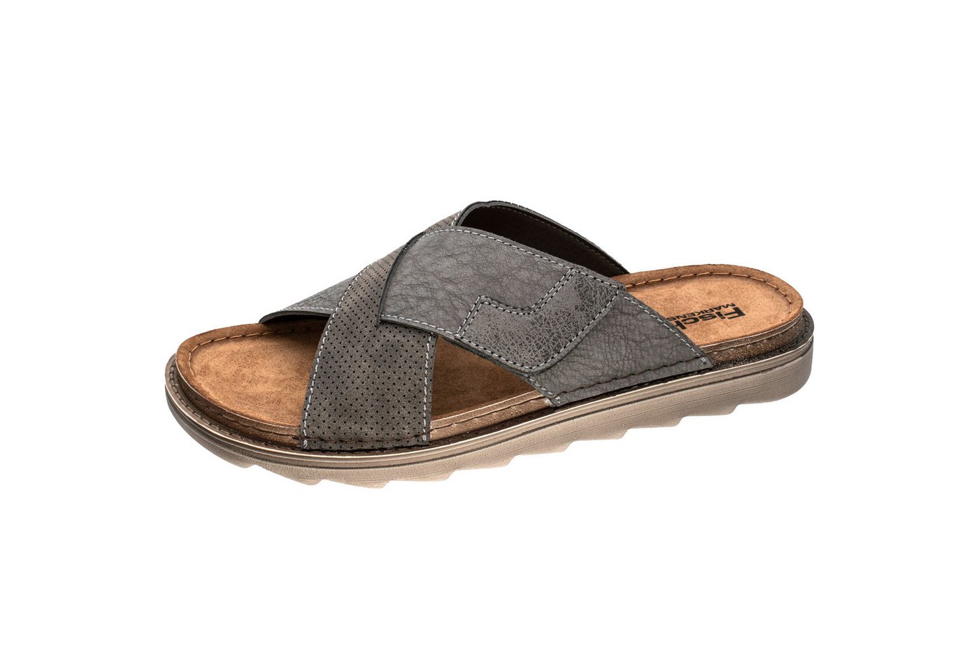 Fischer-Markenschuh Lars Pantolette aus Nappalino, mit Synthetik-Futter, mit gepolstertem Lederfußbett von Fischer-Markenschuh