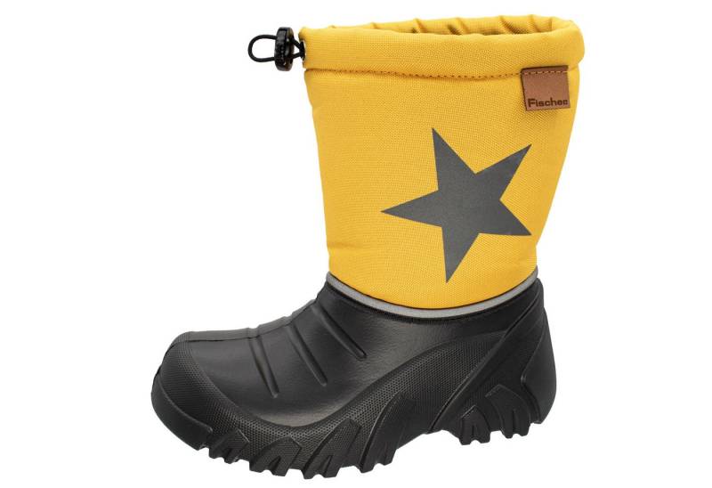 Fischer-Markenschuh Nick Snowboots aus PU und Mesh, Gummizug zum befestigen von Fischer-Markenschuh