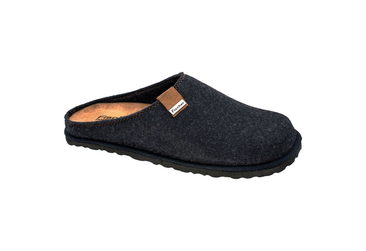 Fischer-Markenschuh Pantoffeln Helge Hausschuh mit herausnehmbarer Einlegesohle von Fischer-Markenschuh