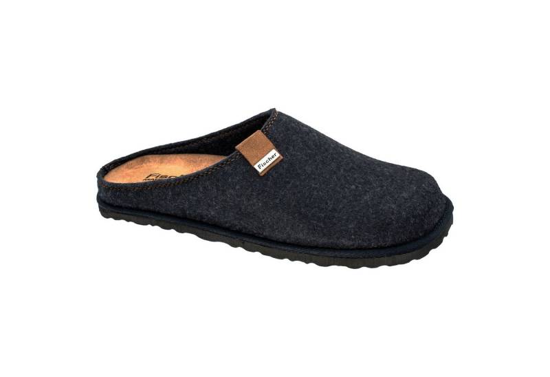 Fischer-Markenschuh Pantoffeln Helge Hausschuh mit herausnehmbarer Einlegesohle von Fischer-Markenschuh
