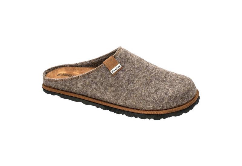 Fischer-Markenschuh Pantoffeln Helge Hausschuh mit herausnehmbarer Einlegesohle von Fischer-Markenschuh