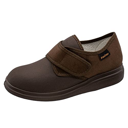 Fischer Markenschuh Unisex - Erwachsene, Damen,Herren Hausschuhe,Wechselfußbett,schlapen,Home-Slipper,House-Slipper,Indoor,Braun,42 EU / 7.5 UK von Fischer Markenschuh