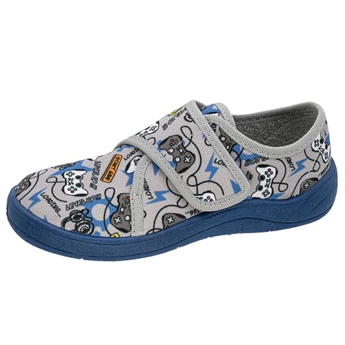 Kinder-Klett-Hausschuh von Fischer Markenschuh