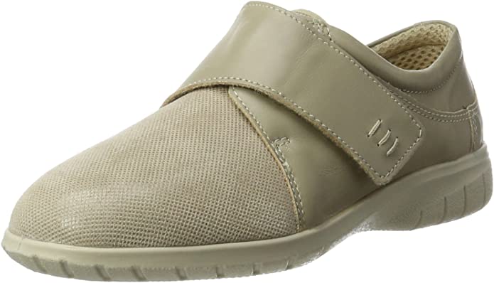 female Sportliche Slipper beige 38 von Fischer Markenschuh