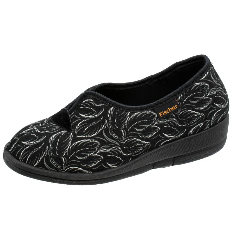 DAMEN-HAUSSCHUH SCHWARZBUNT - Gr. - 38 von Fischer