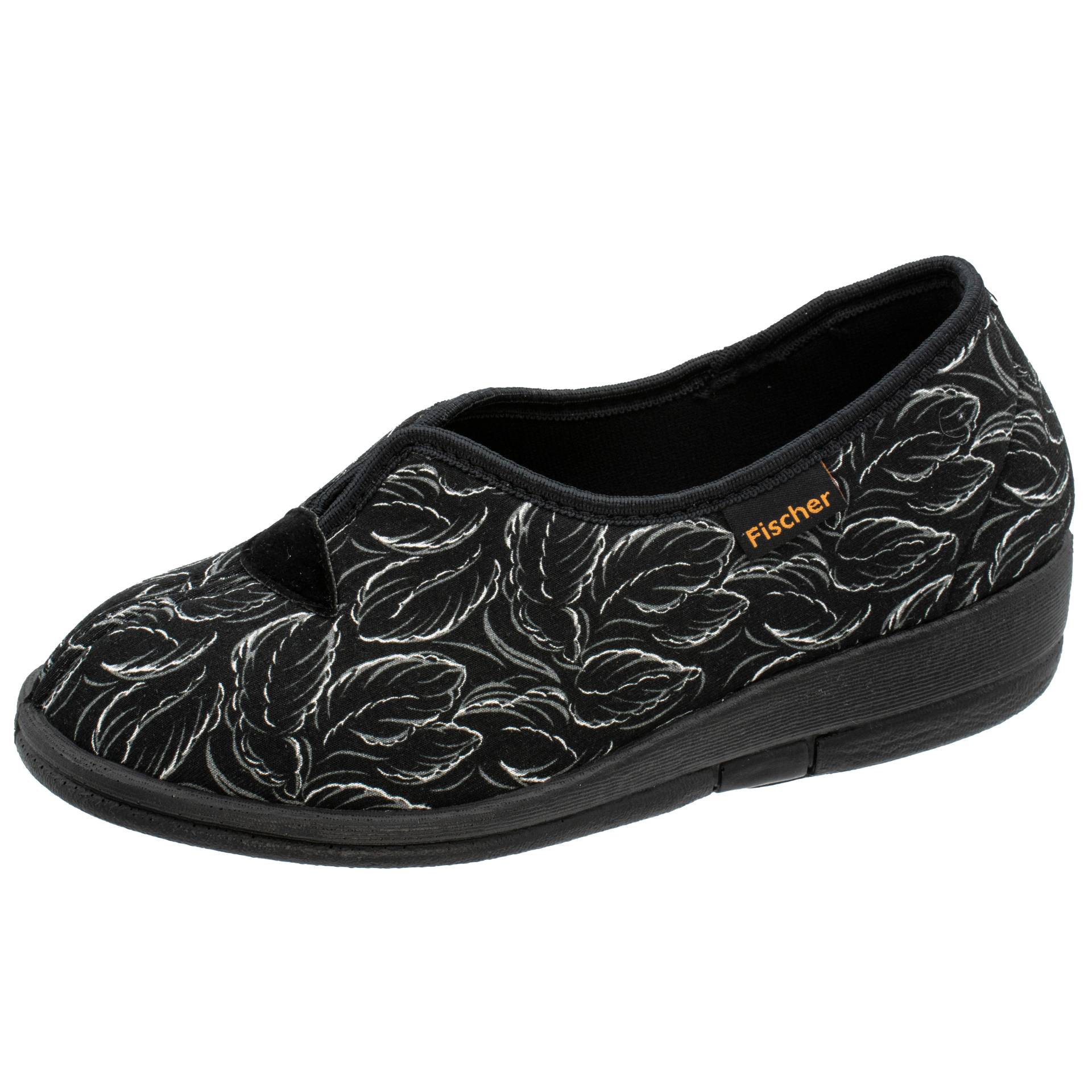 DAMEN-HAUSSCHUH SCHWARZBUNT - Gr. - 41 von Fischer