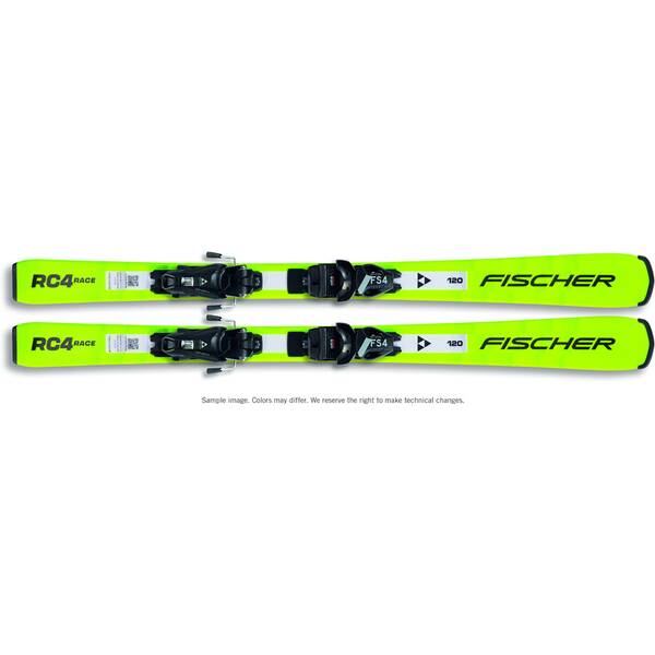 FISCHER Kinder Racing Ski RC4 RACE JR (100-120) JRS + FS 4 CA von Fischer