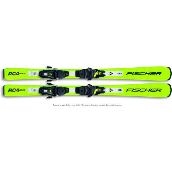 FISCHER Kinder Racing Ski RC4 RACE JR (130-150) JRS + FS 7 CA von Fischer