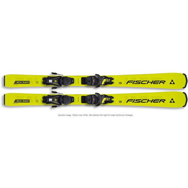 FISCHER Kinder Racing Ski RC4 RACE JR (130-150) JRS + FS7 CA von Fischer